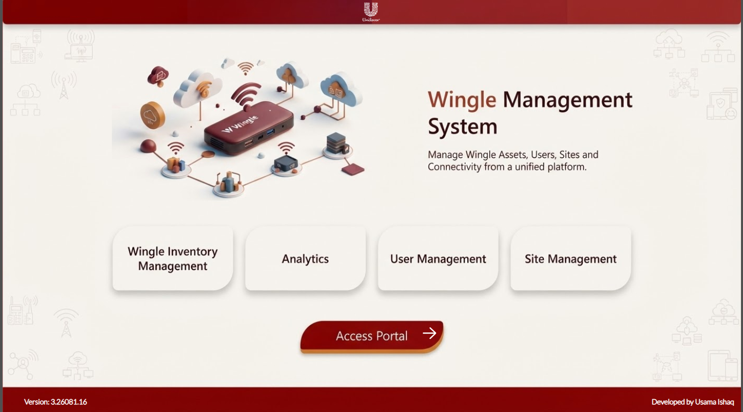 Wingle Management Portal Preview